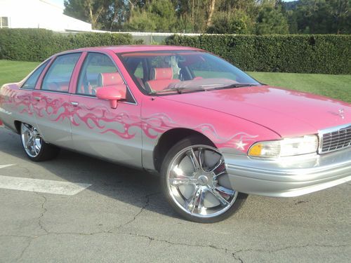 1991 caprice classic    custom candy pink paint job