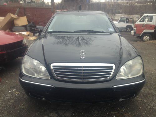 2000 black mercedes benz s500 s class navi, zenon, moon roof, leather, bose