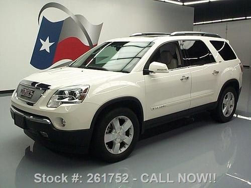 2008 gmc acadia slt 7pass dual sunroof nav rear cam 59k texas direct auto