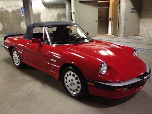 1986 alfa romeo sipider  quadrifoglio rare 1 owner only 57k miles all original!