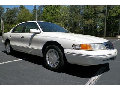 Lincoln continental southern owned leather seats sunroof wood trim no reserve