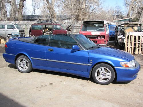 2000 saab 9-3 viggen convertible 2-door 2.3l lightning blue turbo 93 no reserve