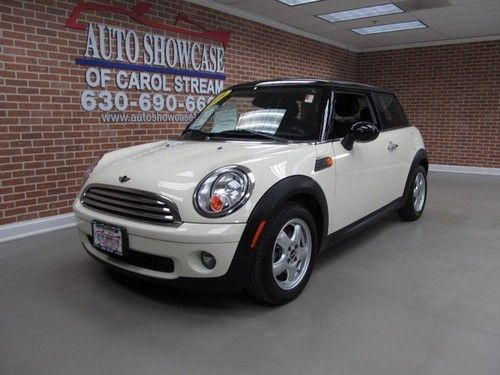 2009 mini cooper hardtop manual pepper white sunroof low miles