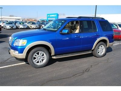 Low resesrve 2010 explorer eddie bauer rare color local trade sunrrof loaded