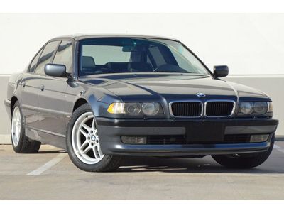 2001 bmw 740i sports pkg wide screen navigation rear shades top loaded $499 ship