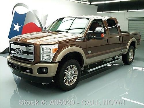 2011 ford f-250 king ranch diesel fx4 4x4 sunroof 35k! texas direct auto