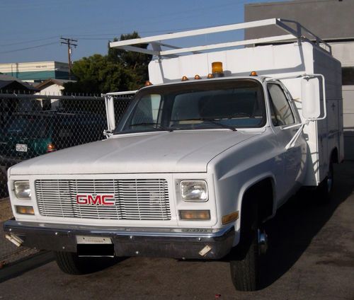 1989 gmc sierra sl utility body - ex mechanical - v8/auto - low res - clean reg