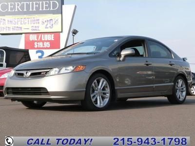 2007 86166 miles clean carfax 6 speed manual 4dr sedan 2.0l vtec gray black