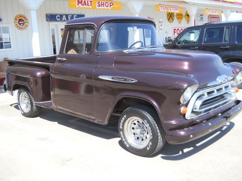 1957 chevy 3100 short box 350 v8 auto tranny