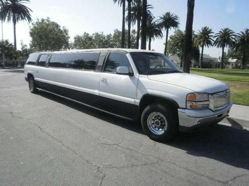 2002 16 passenger white gmc yukon limousine for sale #1690