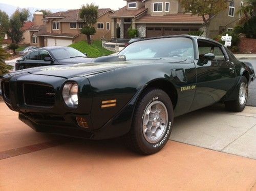 1973 pontiac trans am 455 ho rare color combo! no reserve!!!