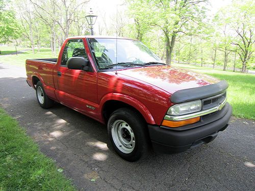 1999 chevrolet s-10 pickup with 2 wheel drive and stick shift with no reserve