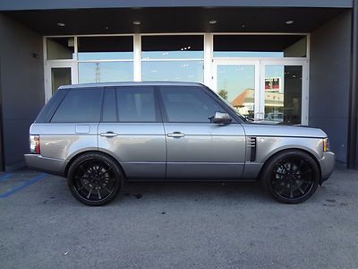 2011 land rover range rover hse luxury 24" agetro wheels platinum