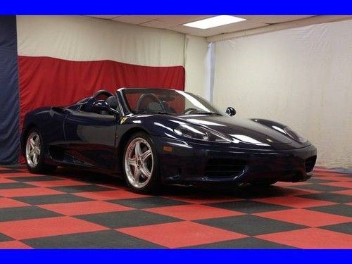 2004 ferrari 360 spider f1 books records 15k service carfax