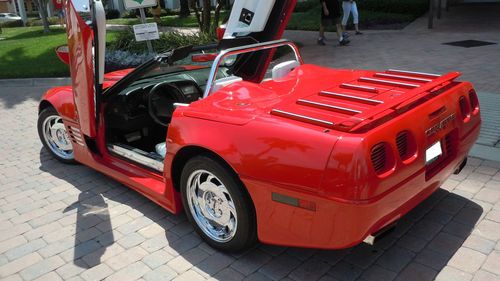 Custom 1992 powerful supercharged red corvette lt1-ss - reserved to sell