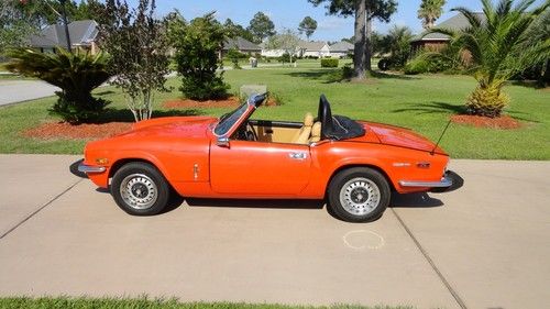 1974 triumph spitfire 1500 convertible red great condition no rust