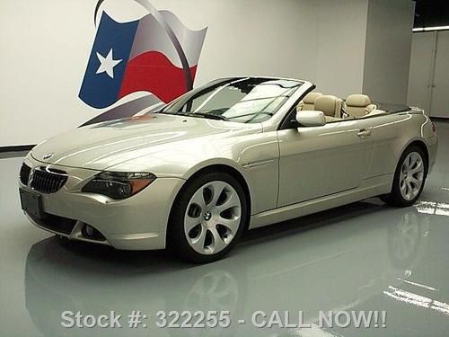 2004 bmw 645ci sport convertible auto nav xenons 82k mi texas direct auto