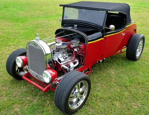 1929 all steel ford model a roadster- 350v8/350, custom, 5000 miles, low reserve