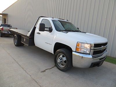 08 c3500hd 6.6l duramax 6spd allison reg.cab flat-bed carafax good (rare) texas!