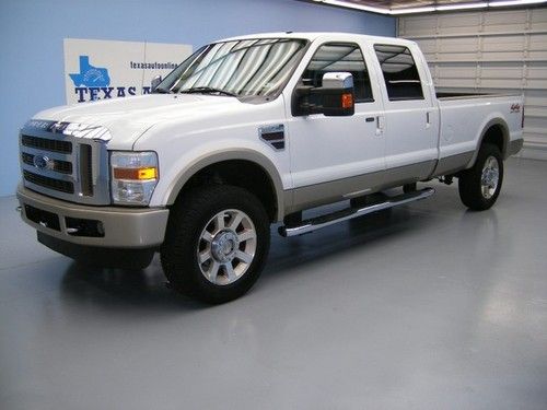 We finance!!!  2008 ford f-350 king ranch 4x4 diesel long bed rcam 20 rims 1 own