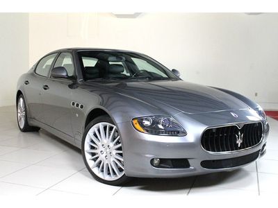 2011 maserati approved cpo quattroporte grigio alfieri/nero