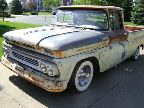 1962 chevrolet c10 short box rat rod   great patina!