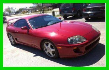 1994 toyota supra turbo 3l i6 24v automatic coupe leather cd alarm red texas