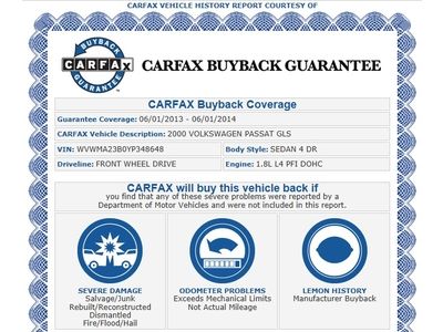 PASSAT 1.8T GLS LOW MILES CLEAN MUST SEE 1-OWNER CLEAN CARFAX GUARANTEE, US $5,988.00, image 4