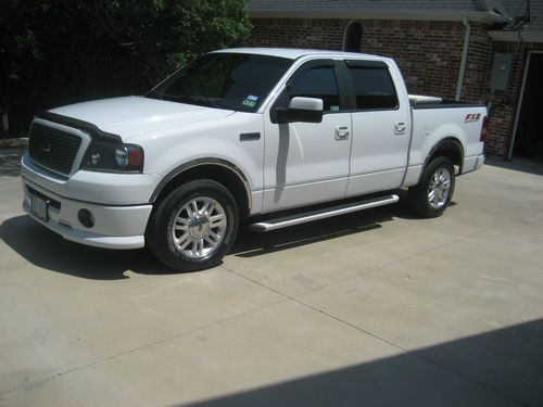 2008 ford f150 crewcab fx2 sport pickup, white/black leather