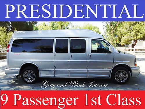 Blu ray- 1 dvd theater presidential, 29" tv , 9 passenger custom conversion van,