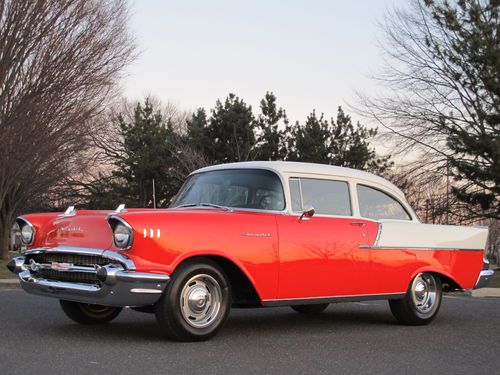 1957 chevrolet 150 2-dr sedan 327 v8 4-speed nice classic hot rod wow no reserve