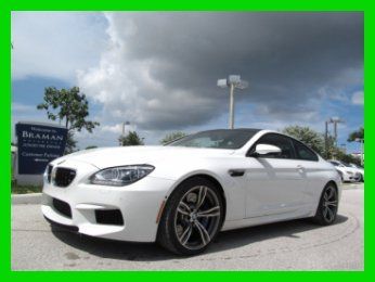 13 alpine white m-6 coupe *carbon fiber roof *navigation *rear/side &amp; top camera