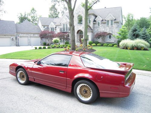 1987 pontiac firebird trans am gta - 1 senior owner - 11855 documented miles