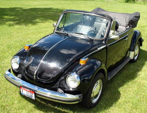 1978 volkswagen bug convertible triple black