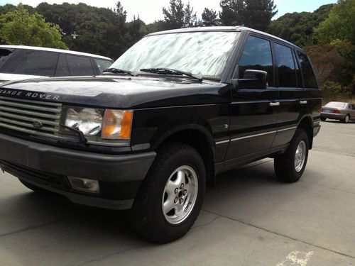 2002 land rover range rover p38 4.6l v8 hse black on black permanent 4wd