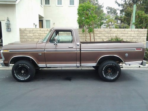 1976 f150 4x4 highboy shortbox no reserve 4-speed