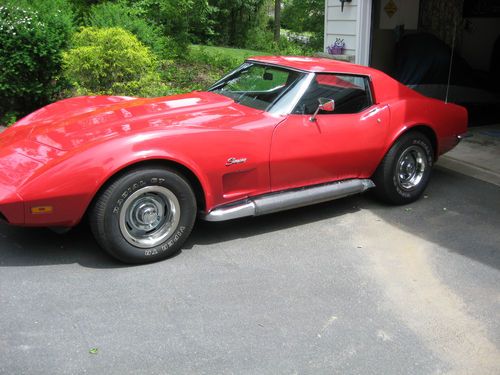 1973 CHEVROLET CORVETTE W/NUMBERS MATCHING 78,000 MILES IN RED, US $12,500.00, image 2