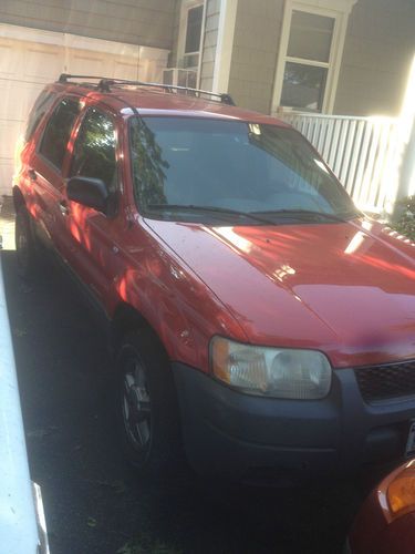 2001 ford escape xls 4x4 red red red, image 2