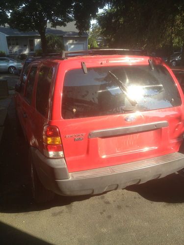 2001 ford escape xls 4x4 red red red, image 3