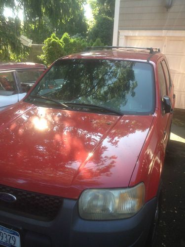 2001 ford escape xls 4x4 red red red, image 10