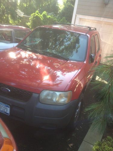 2001 ford escape xls 4x4 red red red, image 14