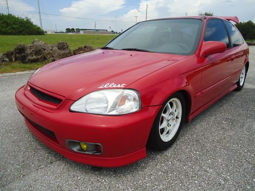 Honda civic hatchback jdm@@@@milano red*super clean*4cyl@@@@lots of upgrades!