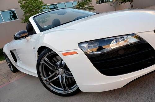 2012 audi r8 5.2 fsi quattro r-tronic spyder highly optioned msrp $185k 525hp nr