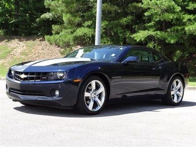 RS Blue 2LT Coupe 3.6L 323HP Automatic Auto Leather Tan Warranty Silver Stripes, image 3