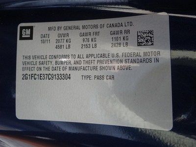 RS Blue 2LT Coupe 3.6L 323HP Automatic Auto Leather Tan Warranty Silver Stripes, image 48