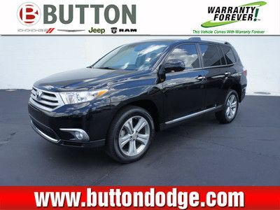 2012 toyota highlander 4wd awd leather 7pass moonroof-lifetime warranty 2.99 wac