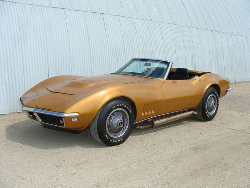 1968 corvette roadster real l71  427/435hp 4 speed  protecto plate