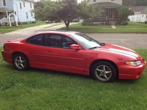 1999 pontiac grand prix gtp coupe 2-door 3.8l red mint! new trans &amp; engine!!