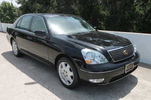 03 ls430 black tan leather 64k miles texas ship assist w/bin sunroof rwd luxury