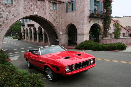 1973 ford mustang convertible no reserve show car 351 v8 new top paint ac ps pb